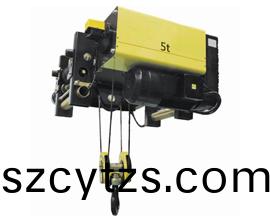 5t歐式單樑鋼絲繩電動葫蘆