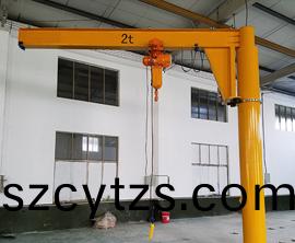 2t電(dian)動360度定柱式懸臂起重機